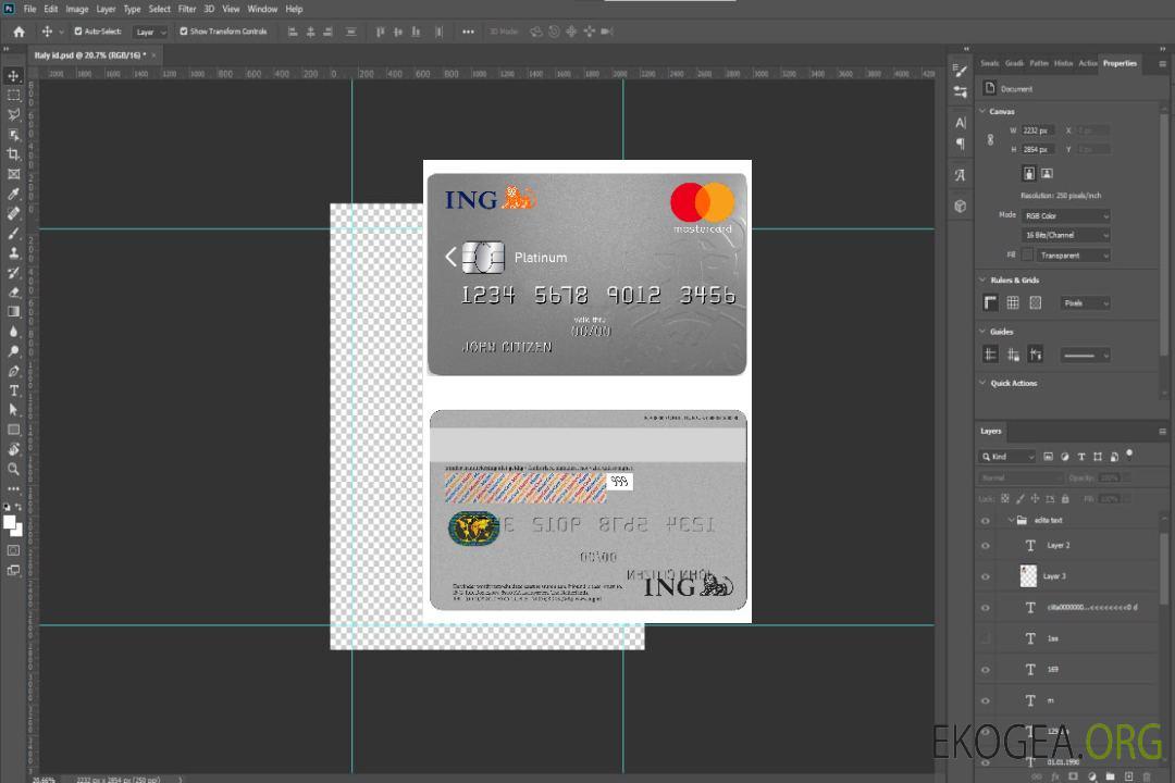 Pays-Bas ING MasterCard template Pays-Bas ING MasterCard template